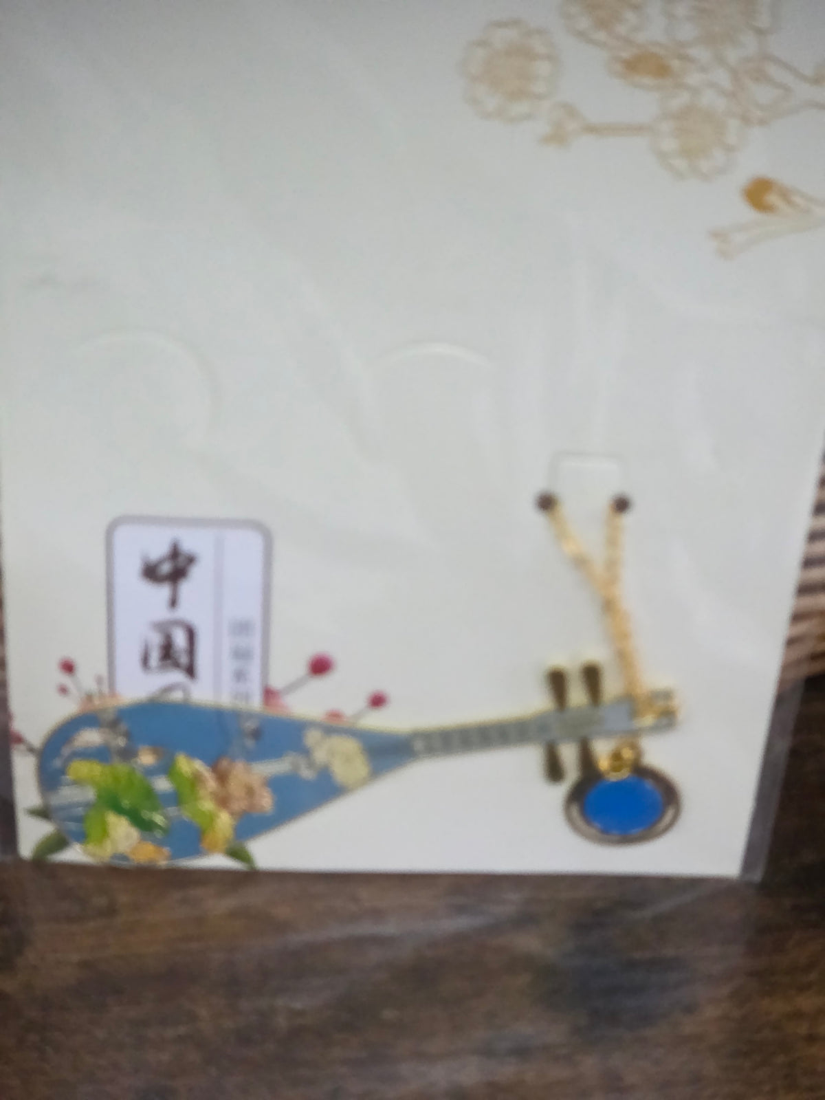 Chinese Style Metal Musical Instrument Bookmarks – Vintage Fan & Pipa Collection