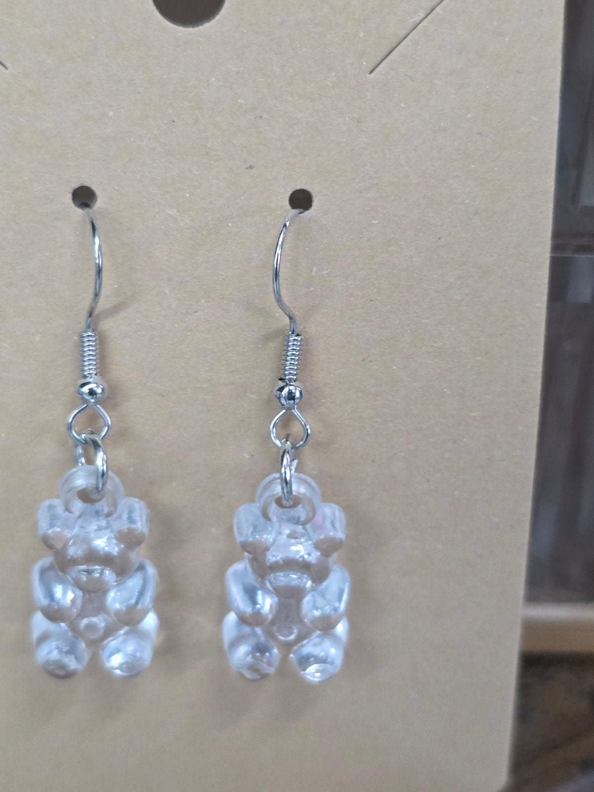 Y2K Translucent Gummy Bear Drop Earrings