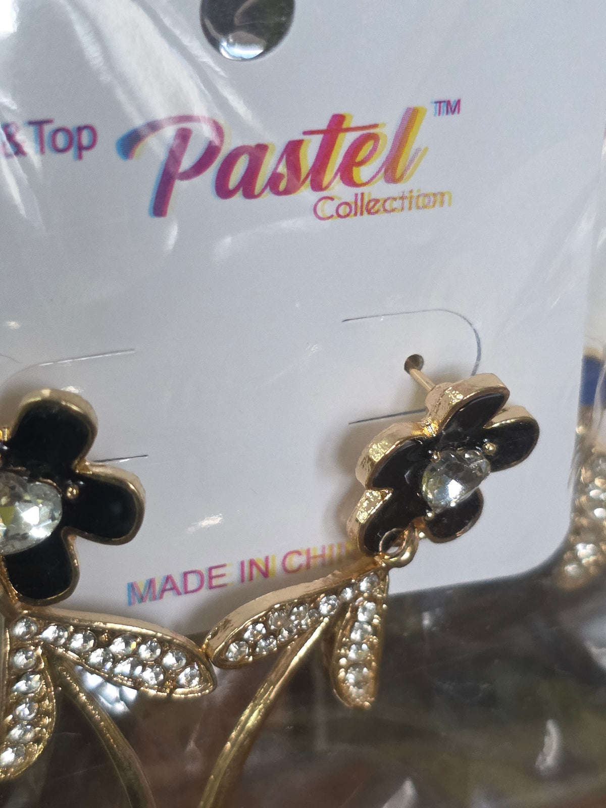 Pastel Collection Floral Drop Earrings – Top & Top