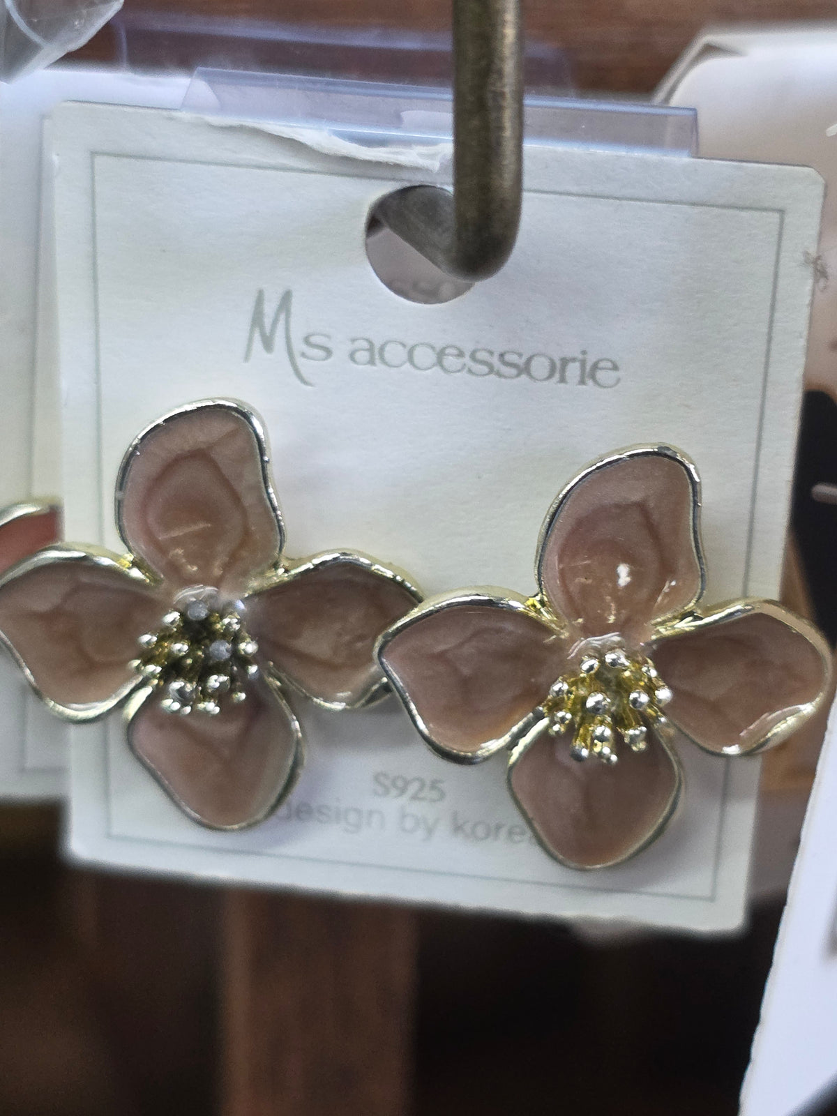 Enamel Blossom S925 Stud Earrings