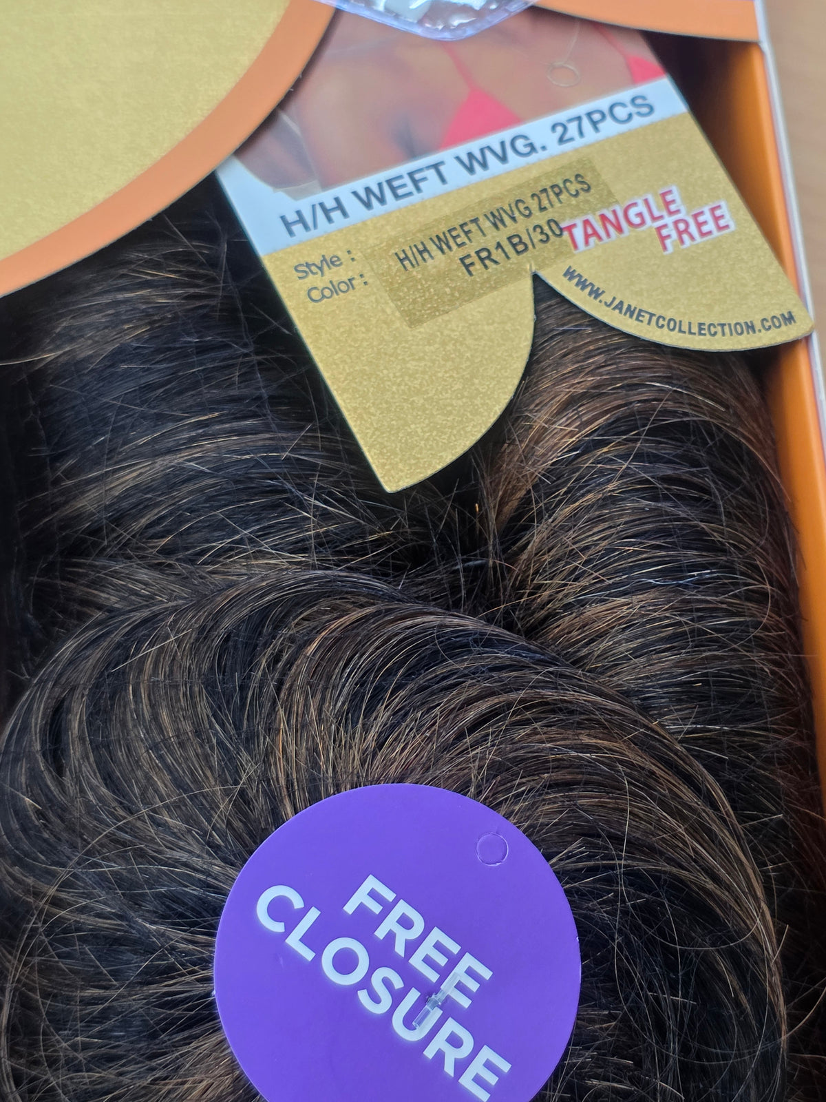 Janet Collection Human Hair Weft Weaving 27 Pcs Set.