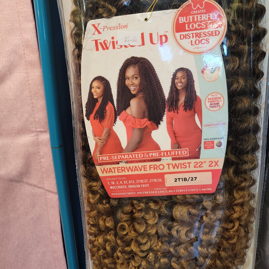 Water wave Fro twist 22 inch 2x 2Tib%27