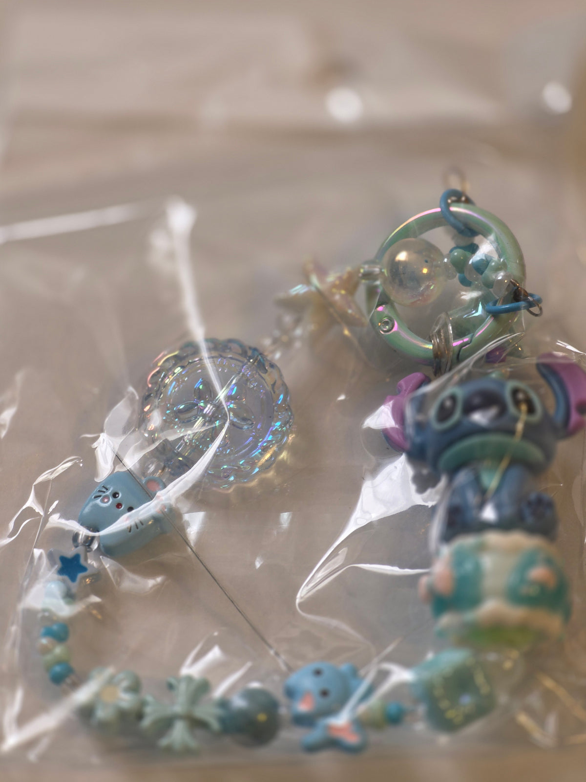 Kawaii Pastel Beaded Character Phone Straps & Bag Charms