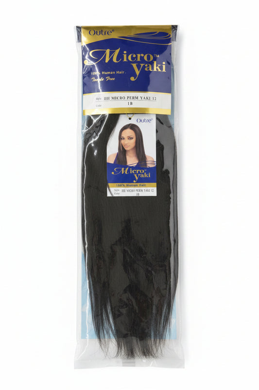 Outre Micro Yaki Human Hair Perm Yaki 12 "