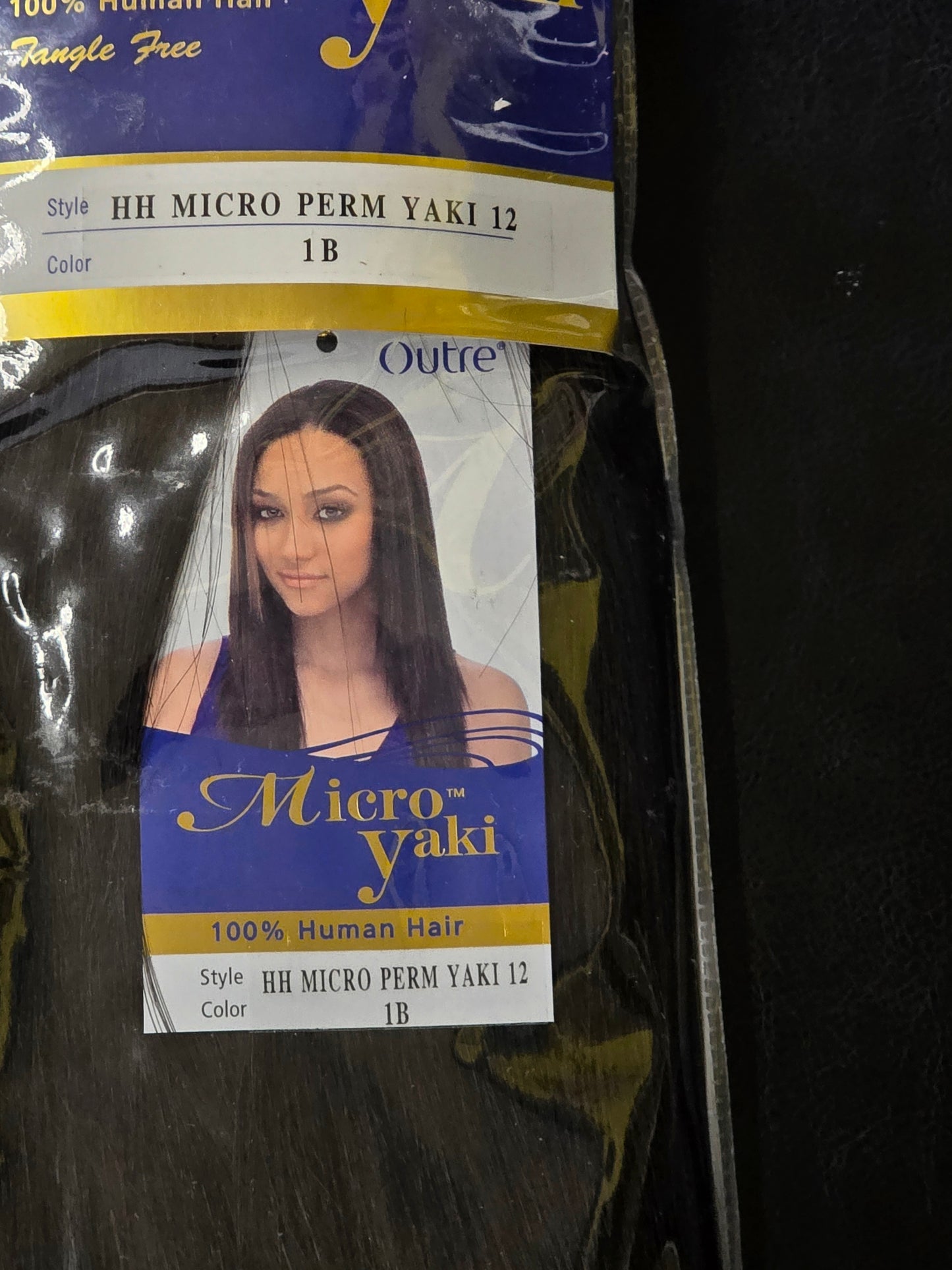 Outre Micro Uaki Human Hair Perm Yaki 12 "
