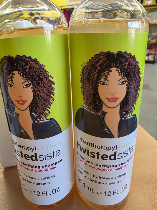 URBAN THERAPY TWISTED SISTA LUXURIOUS CLARIFYING SHAMPOO COCONUT AVOCADO AND ALMOND OILS