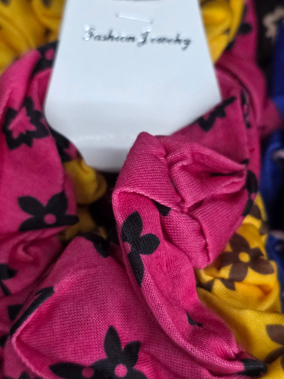 Retro Floral Printed Hair Scrunchies