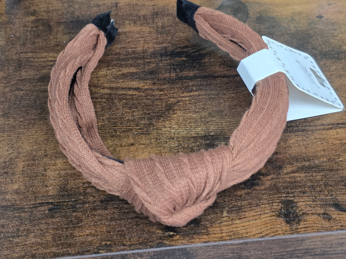 Cozy Cable-Knit Knotted Headband Collection