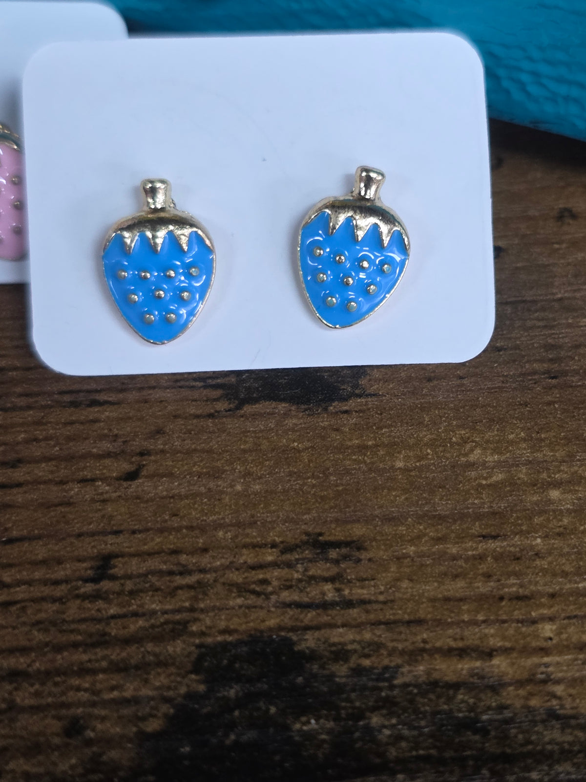 Whimsical Enamel Charm Earrings – Nature & Fruit Styles