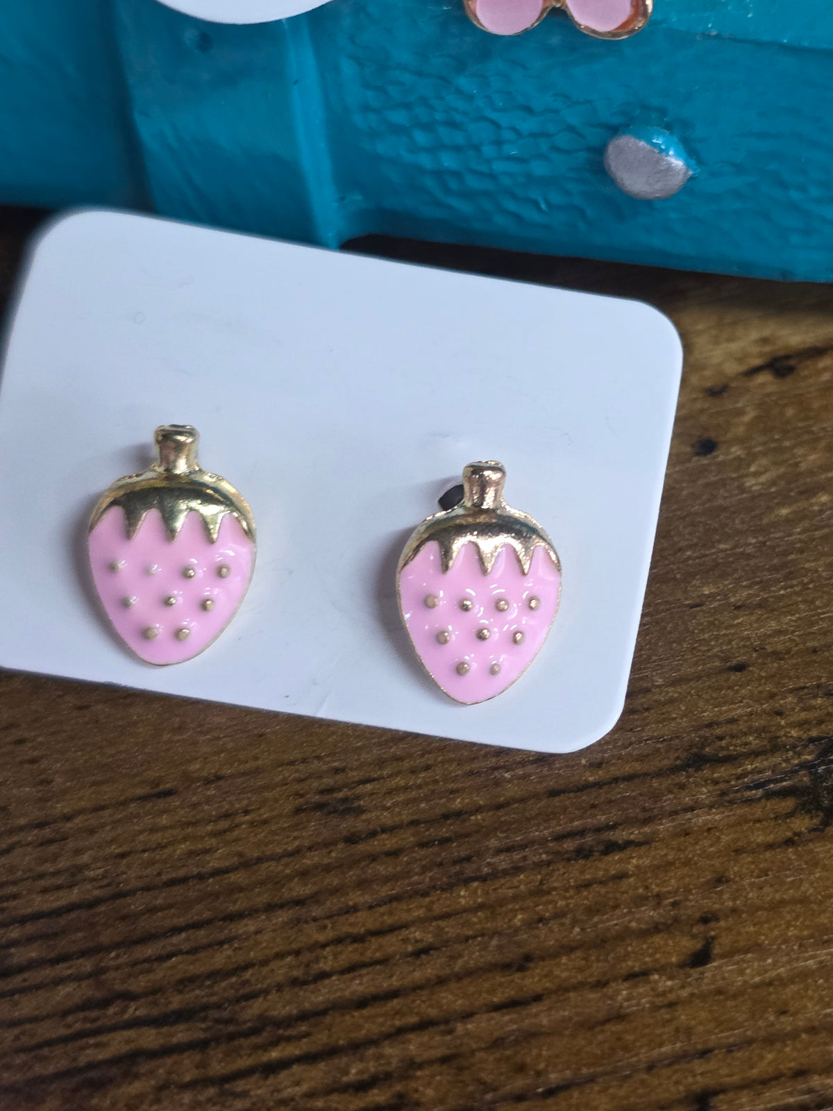 Whimsical Enamel Charm Earrings – Nature & Fruit Styles