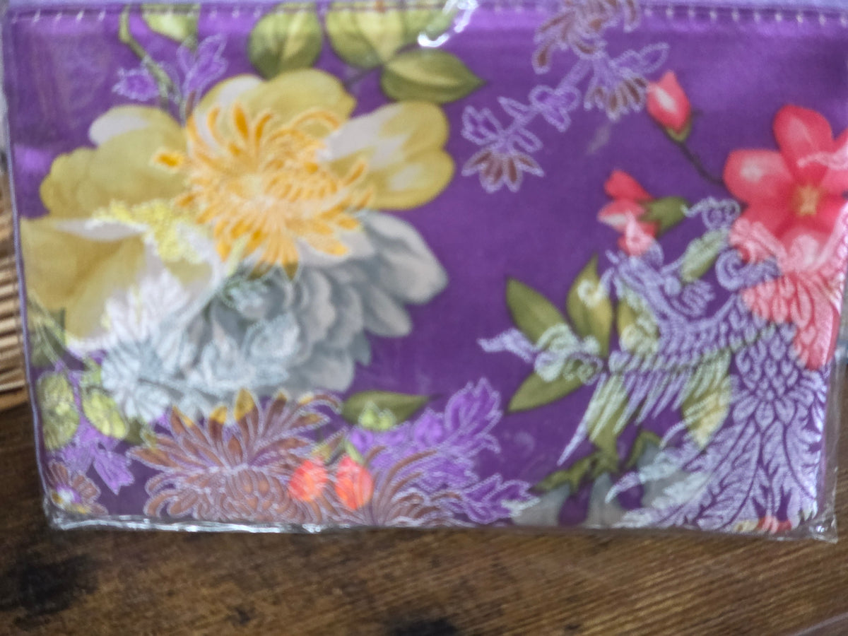 Chinese Brocade Silk Makeup Bag & Cosmetic Pouch with Tassel