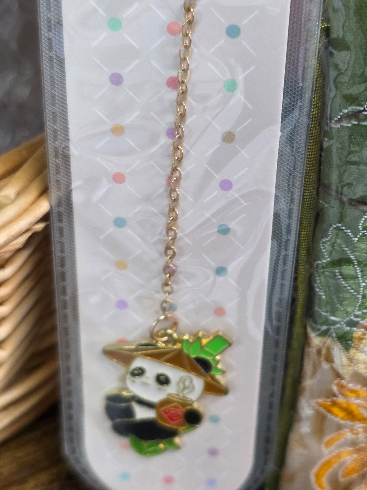 Enamel Charm Metal Chain Bookmark Collection