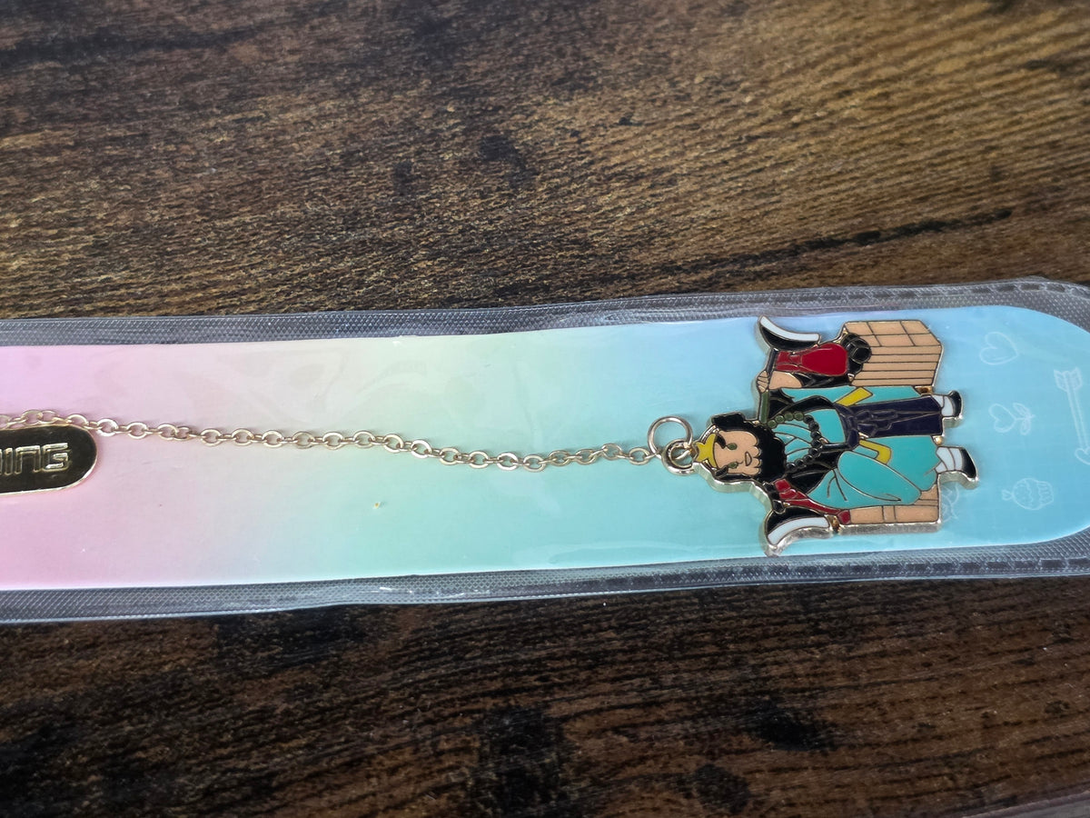 Enamel Charm Metal Chain Bookmark Collection