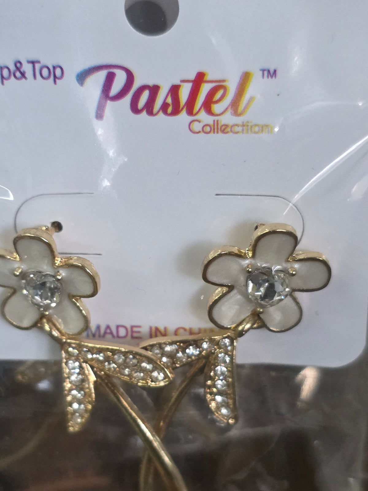 Pastel Collection Floral Drop Earrings – Top & Top