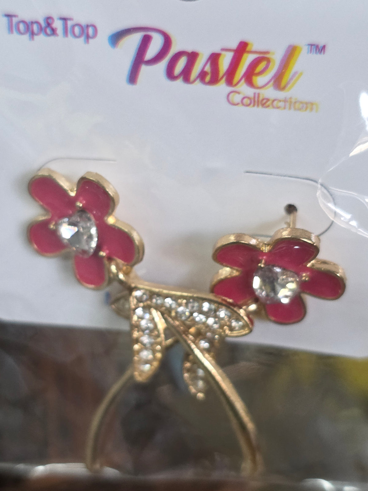 Pastel Collection Floral Drop Earrings – Top & Top