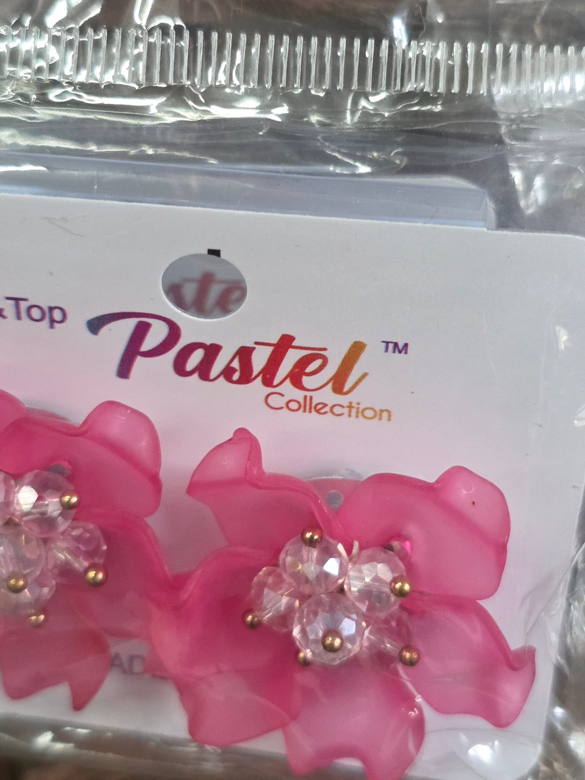 3D Matte Pastel Floral Cluster Stud Earrings