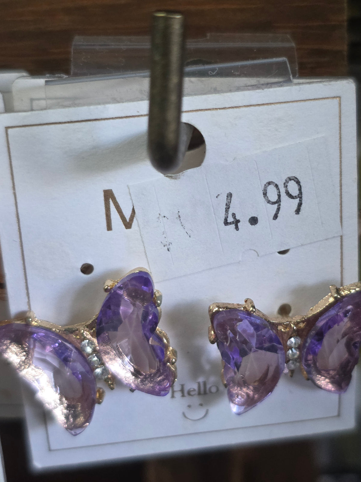 Crystal Butterfly Stud Earrings
