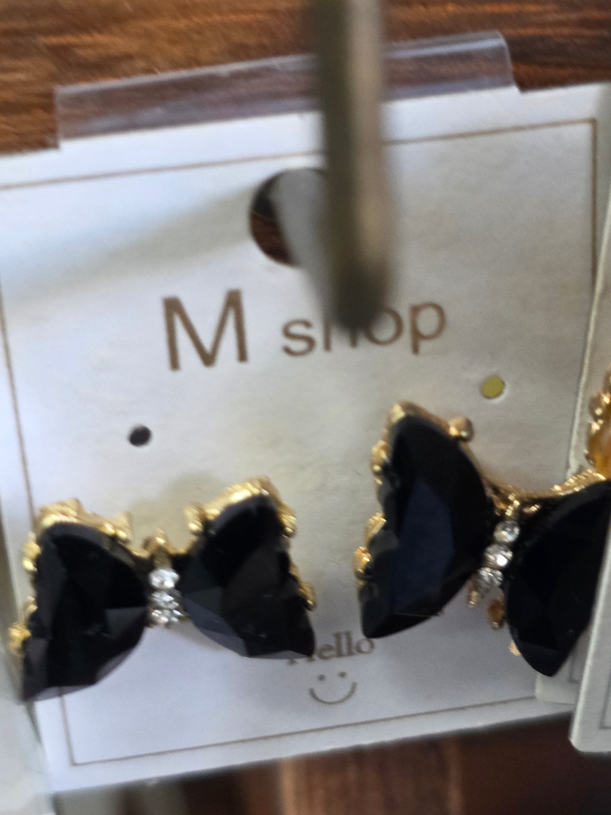 Crystal Butterfly Stud Earrings
