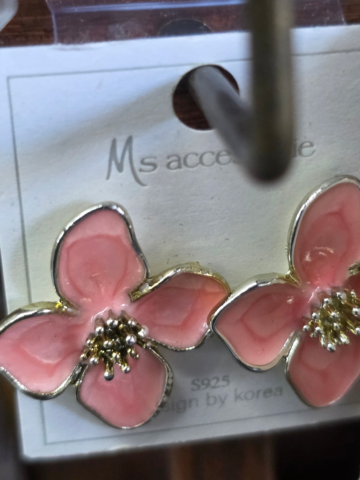 Enamel Blossom S925 Stud Earrings
