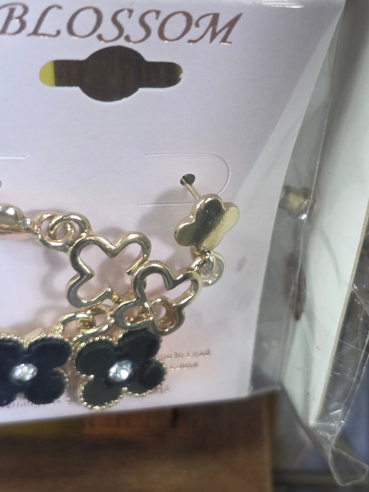 Enamel Clover Charm Earrings