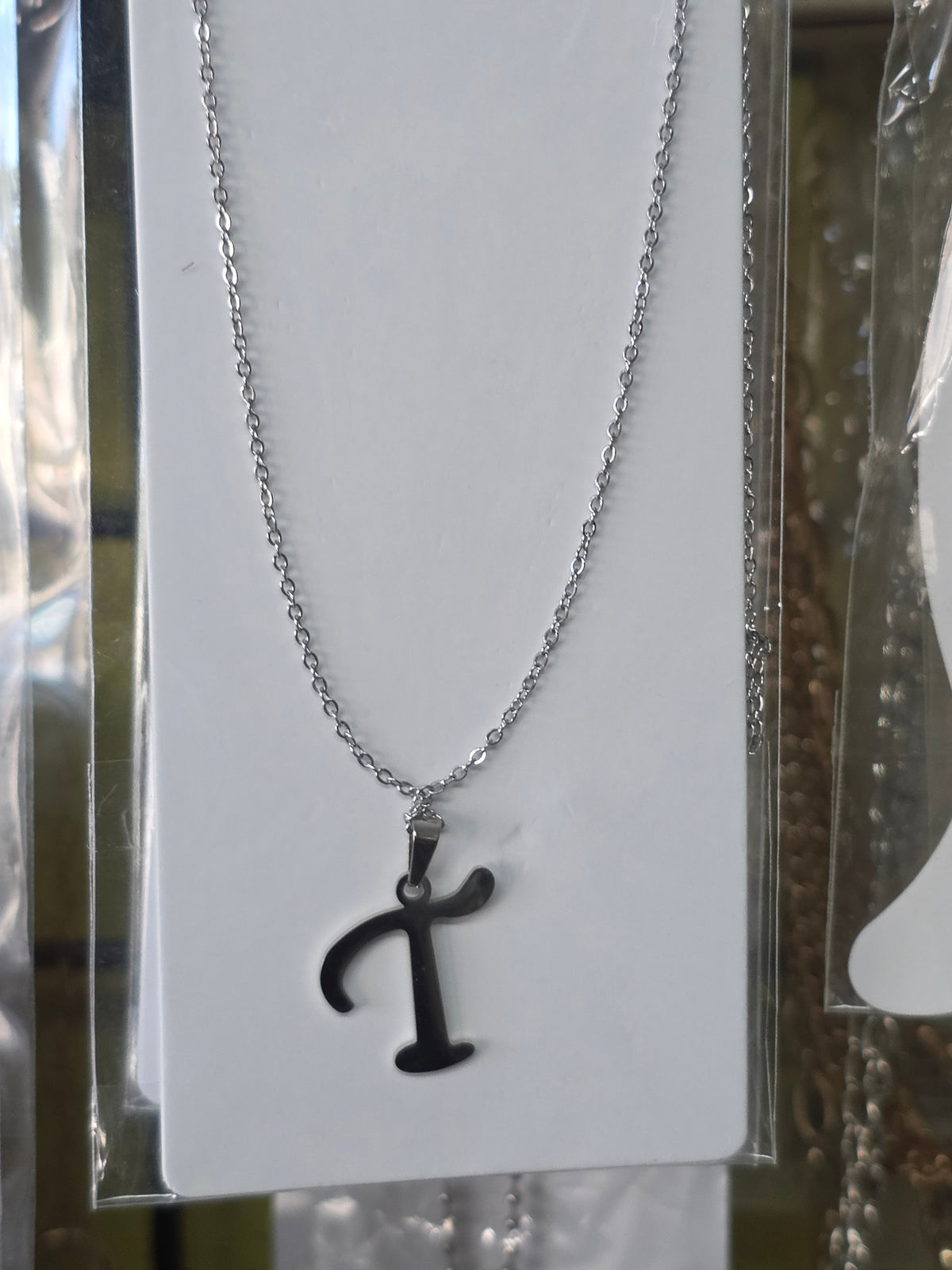 Stainless Steel Cursive Multi-Letter Initial Pendant Necklace