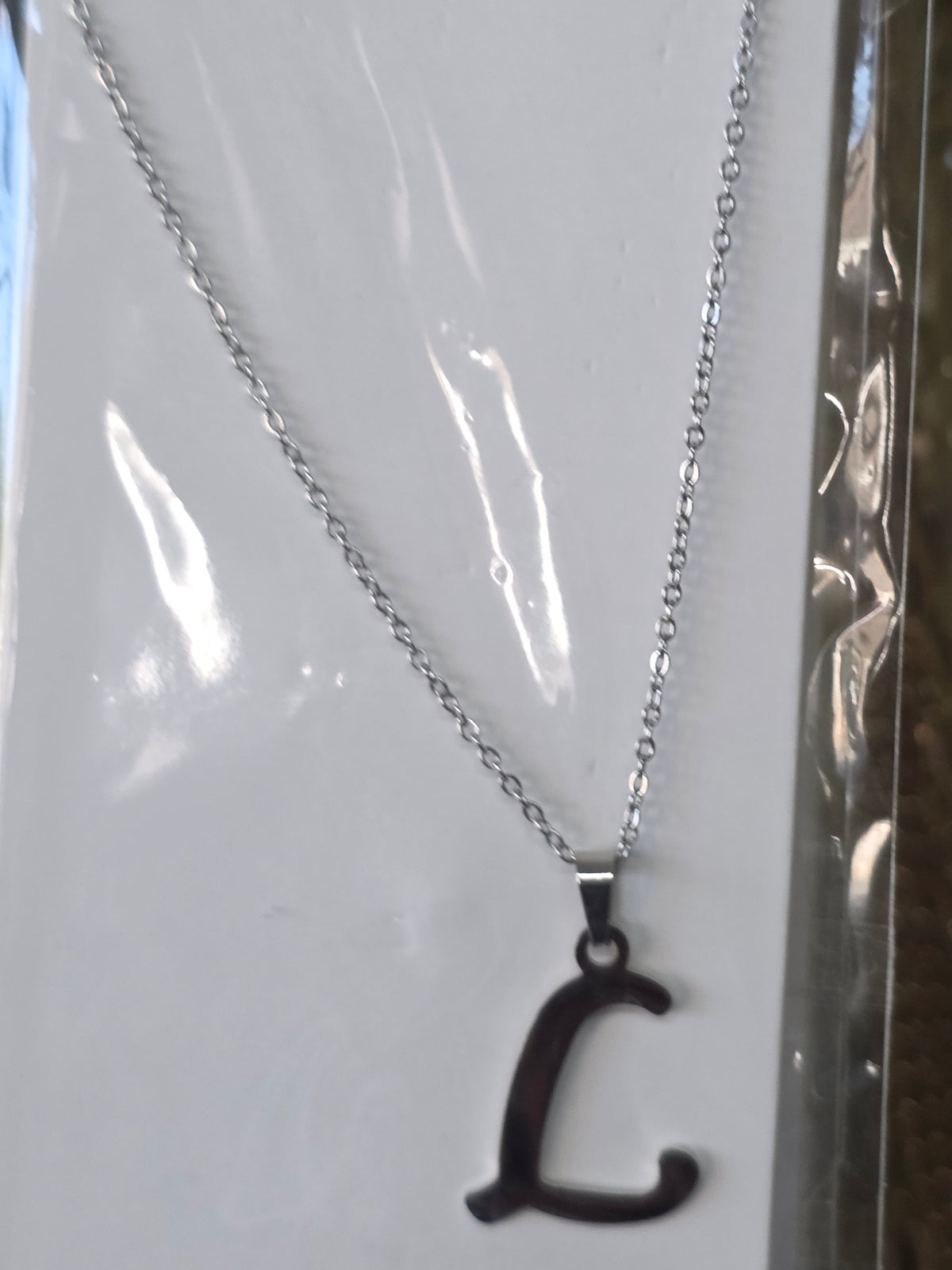 Stainless Steel Cursive Multi-Letter Initial Pendant Necklace