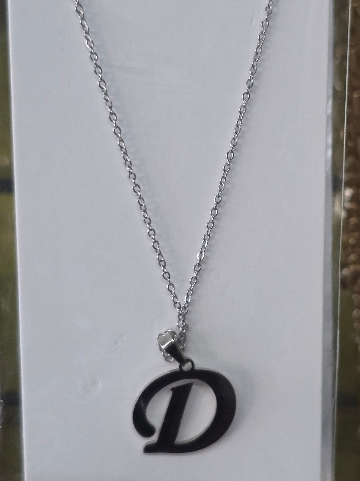 Stainless Steel Cursive Multi-Letter Initial Pendant Necklace
