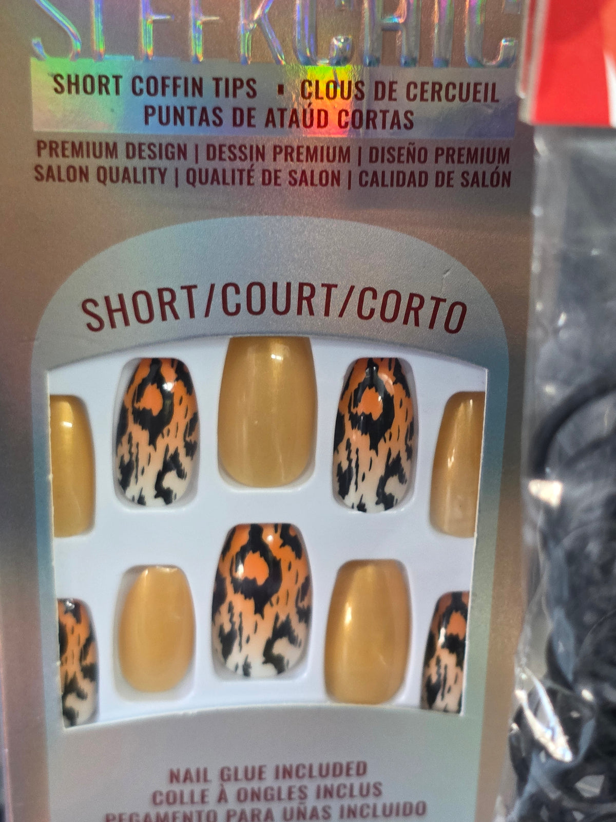 Salon Quality Press-On Nail Collection – 12pc Set with Glue