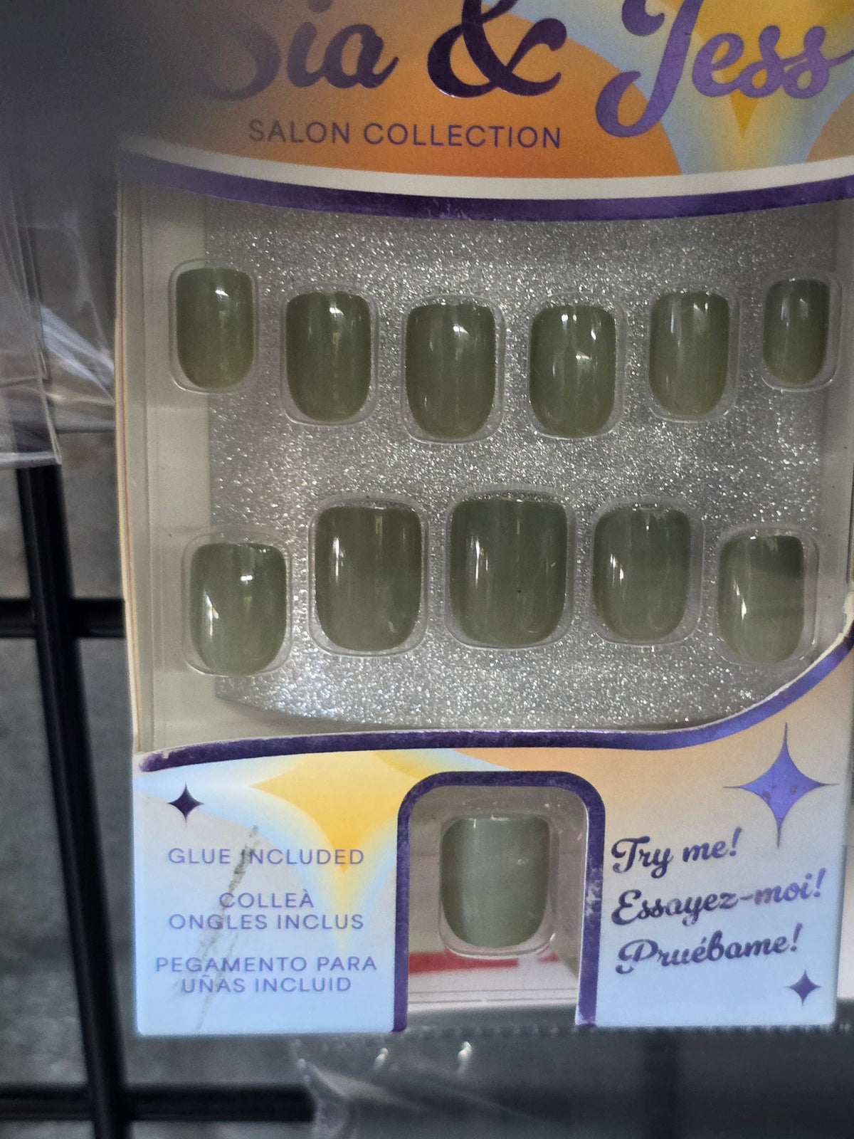 Salon Quality Press-On Nail Collection – 12pc Set with Glue