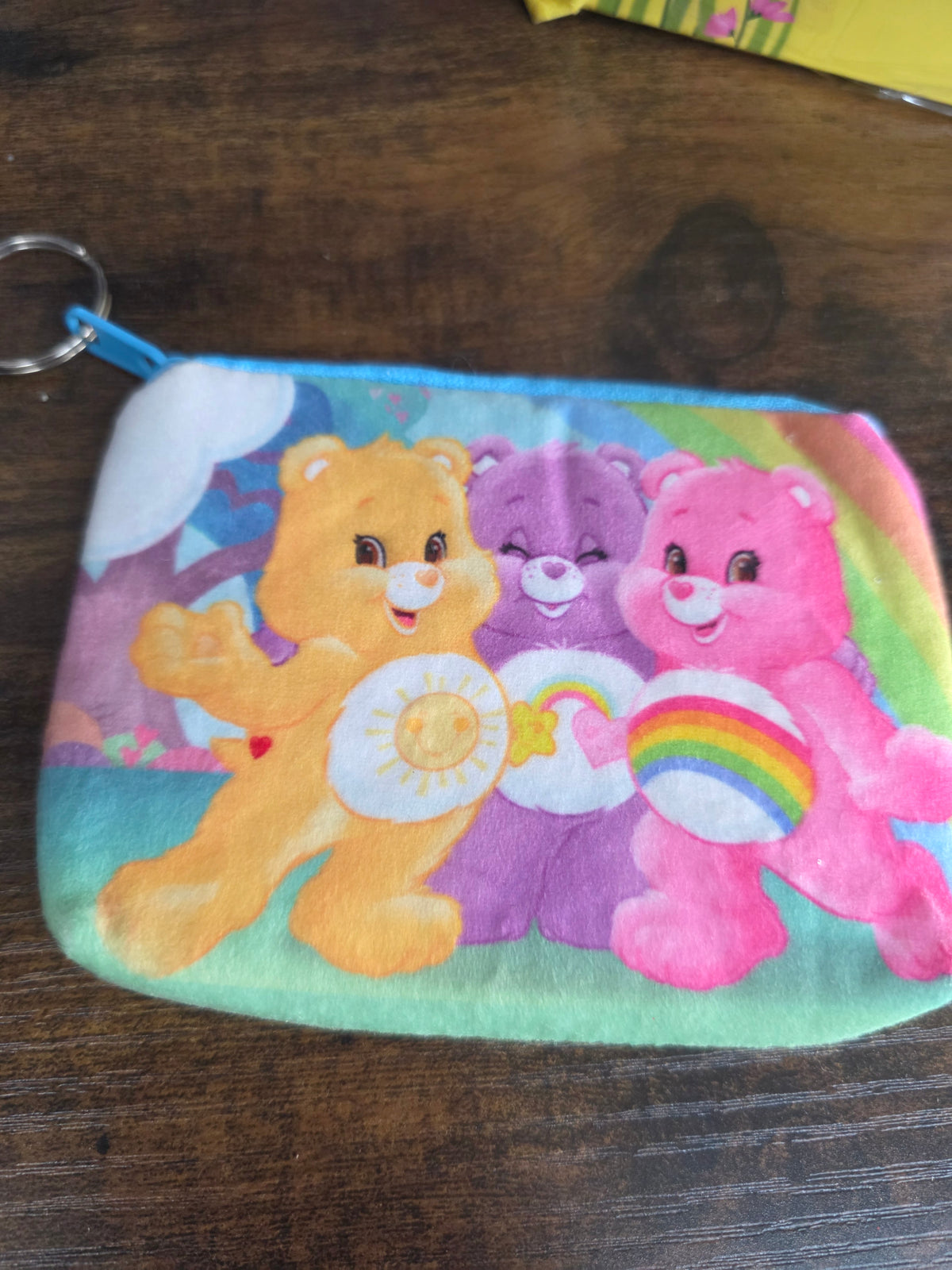 Nostalgic Rainbow Bear Mini Zipper Pouches – Collectible Coin & Key Purses