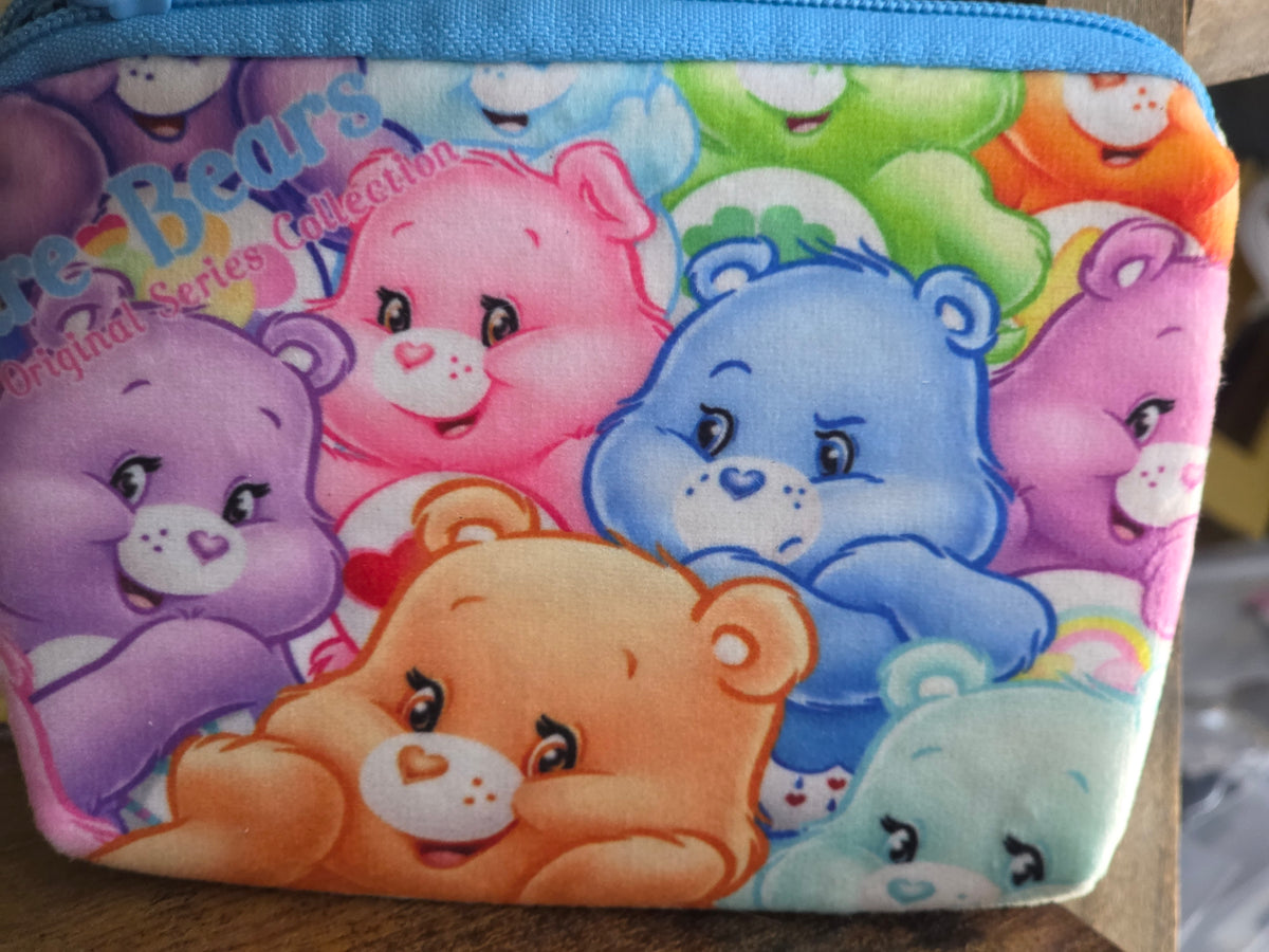 Nostalgic Rainbow Bear Mini Zipper Pouches – Collectible Coin & Key Purses