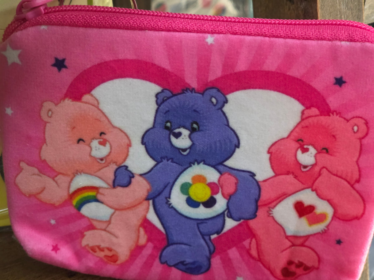 Nostalgic Rainbow Bear Mini Zipper Pouches – Collectible Coin & Key Purses