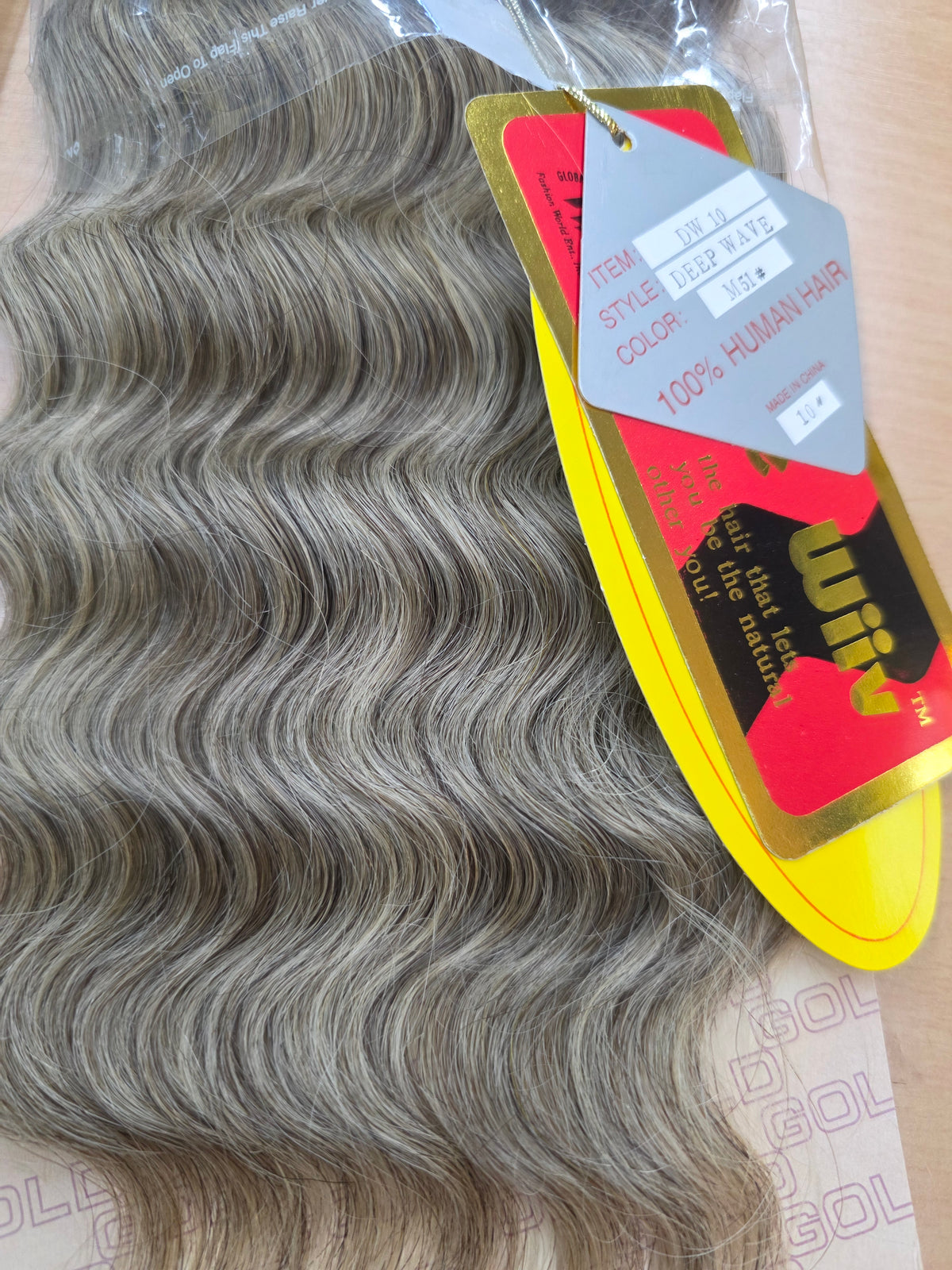 Unique Wiiv Gold Premium Quality Deep Wave Extensions