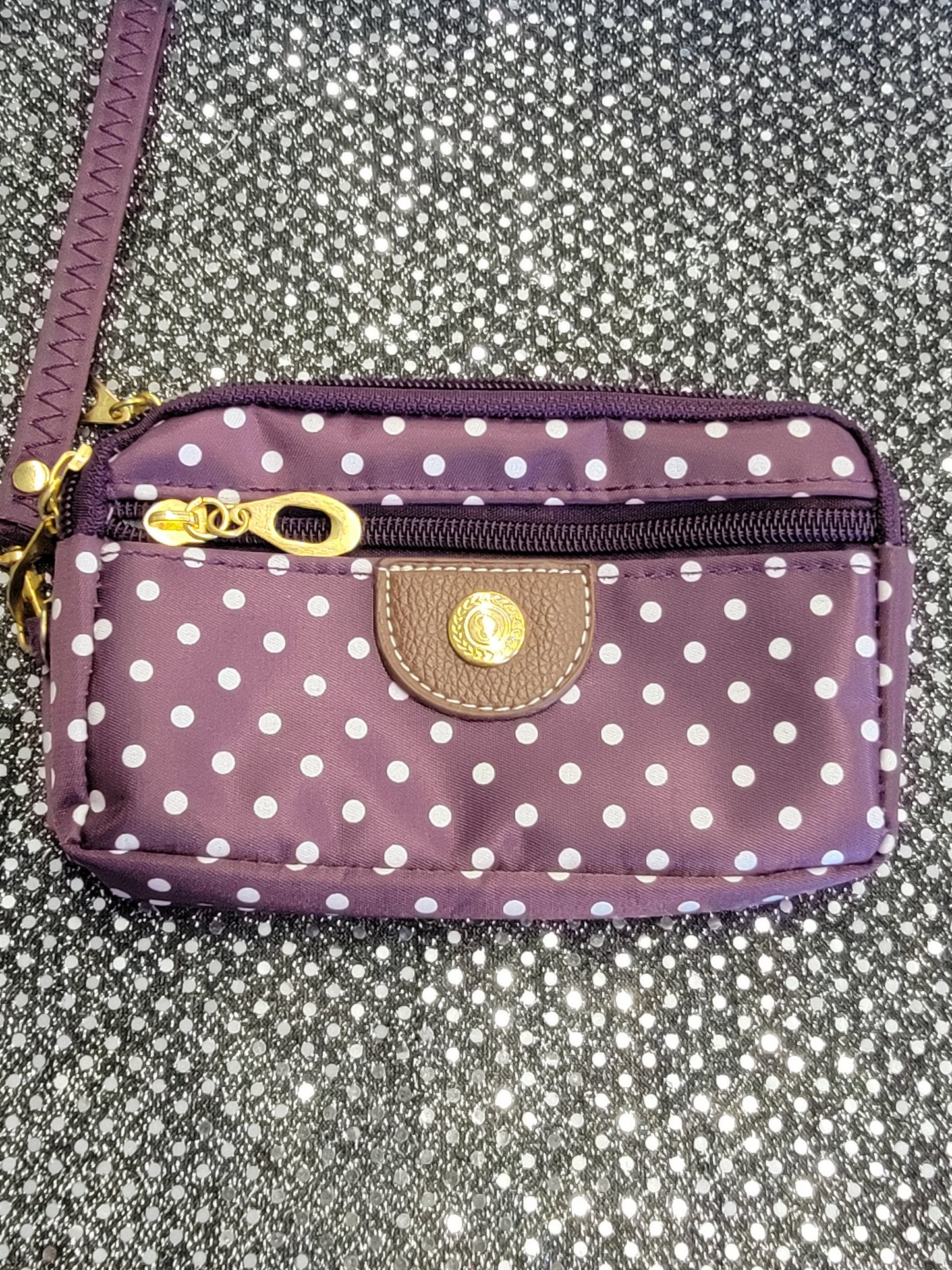 Royal Dots Wallets Keychain Clutch