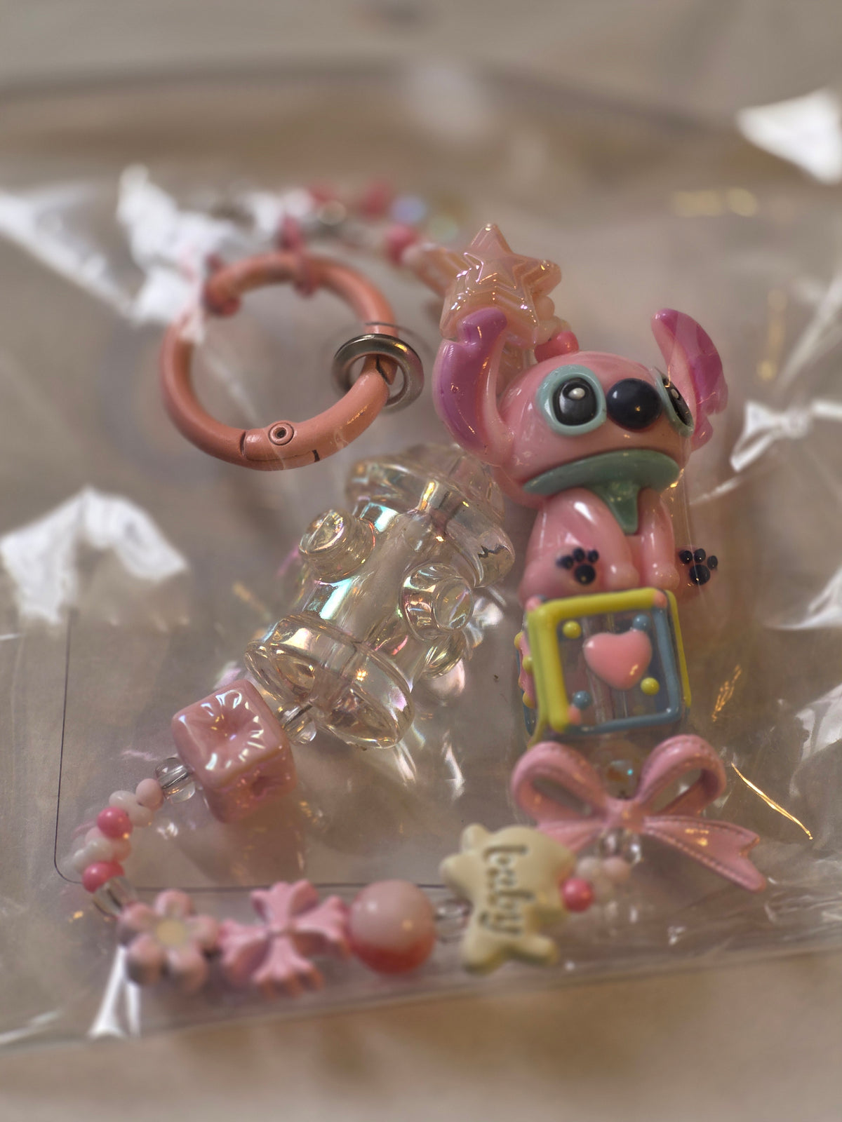 Kawaii Pastel Beaded Character Phone Straps & Bag Charms