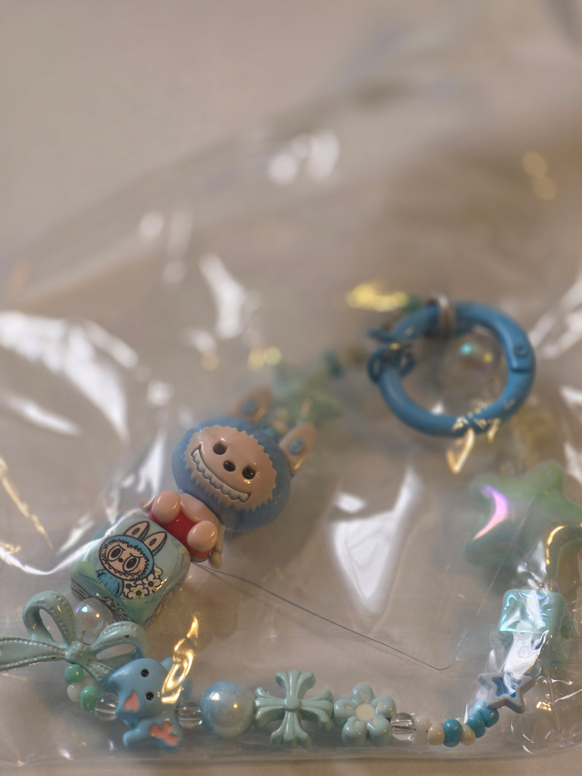 Kawaii Pastel Beaded Character Phone Straps & Bag Charms