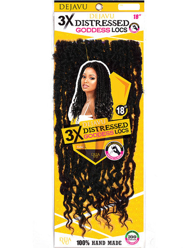 Dejavu 3x Distressed Goddess Locs 18 " Color 1b