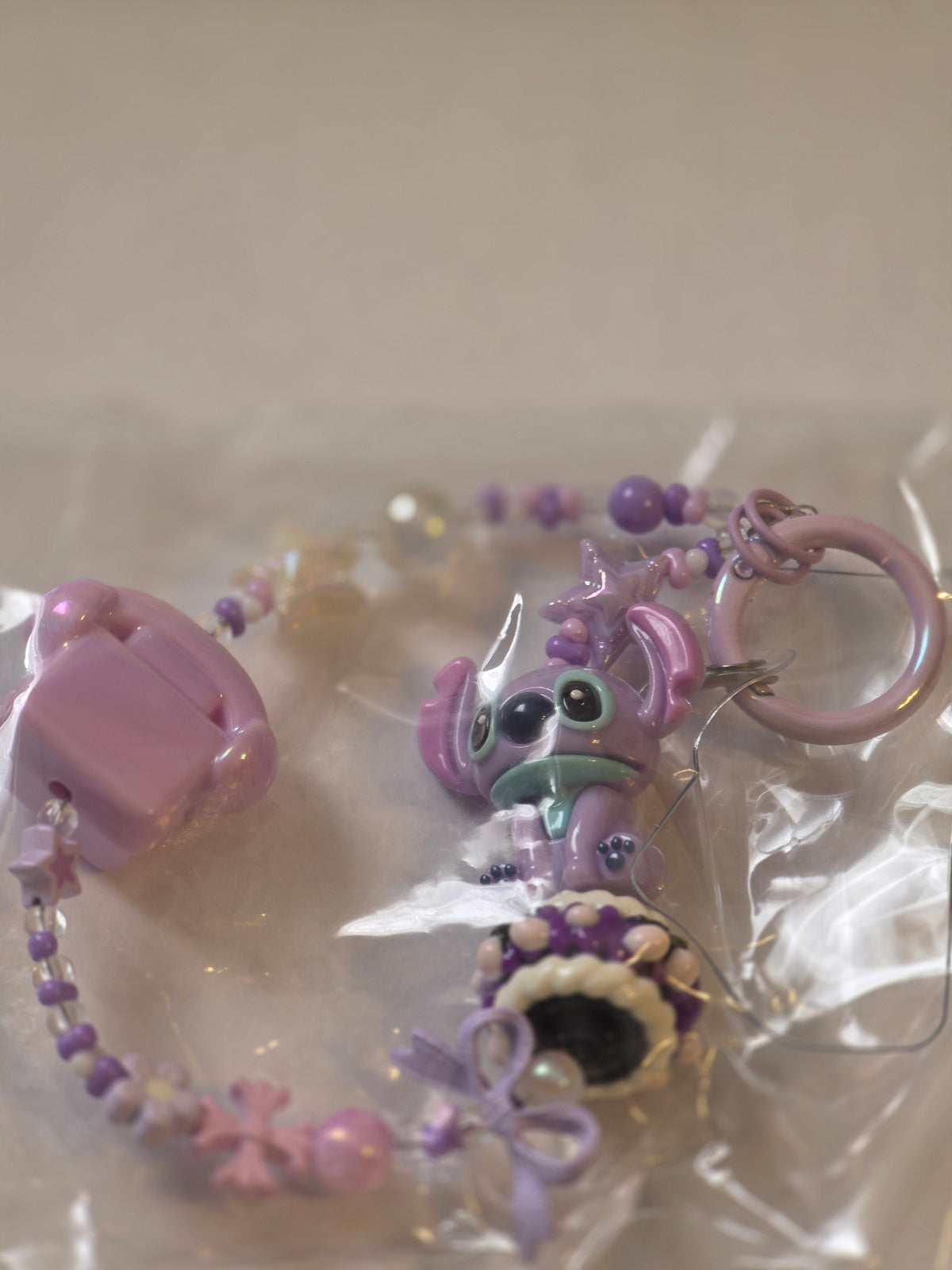 Kawaii Pastel Beaded Character Phone Straps & Bag Charms