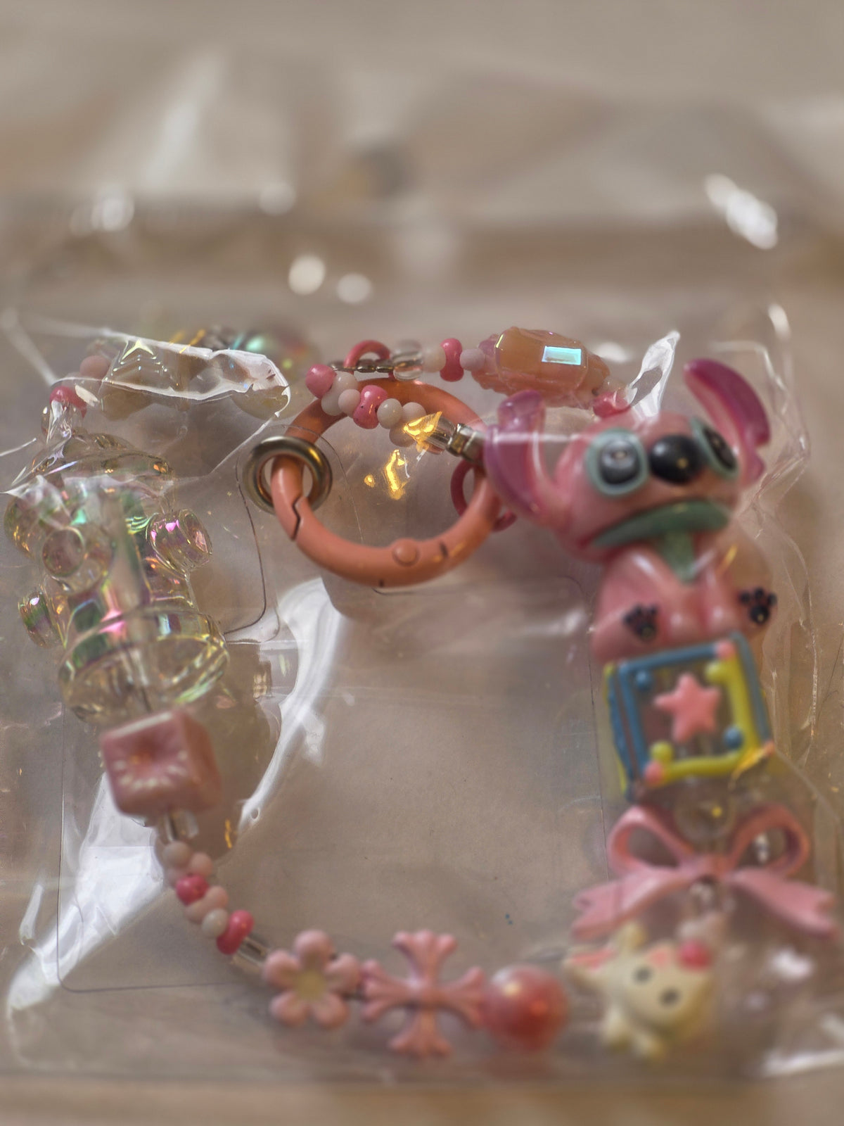 Kawaii Pastel Beaded Character Phone Straps & Bag Charms