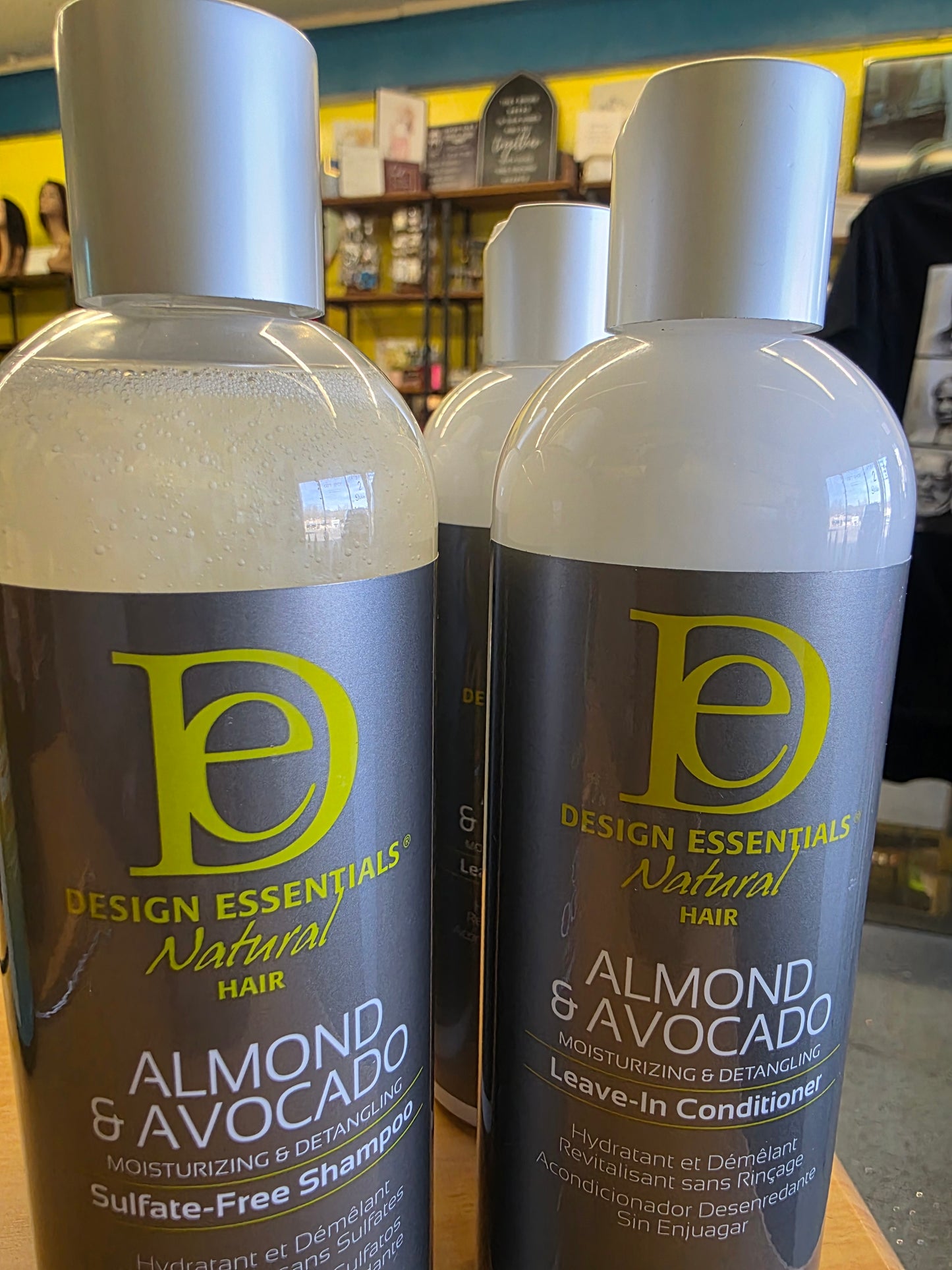 DESIGN ESSENTIALS NATURAL HAIR ALMOND AND AVOCADO SHAMPOO AND CONDITIONER