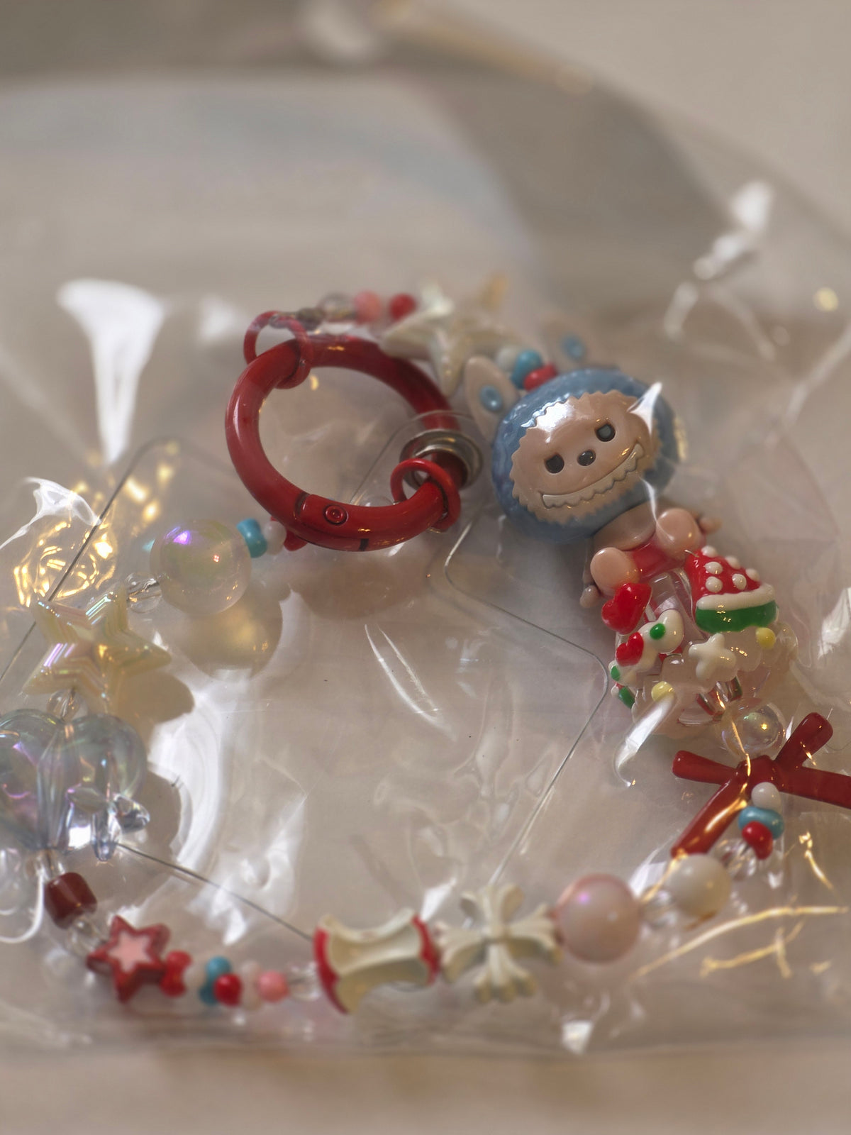 Kawaii Pastel Beaded Character Phone Straps & Bag Charms