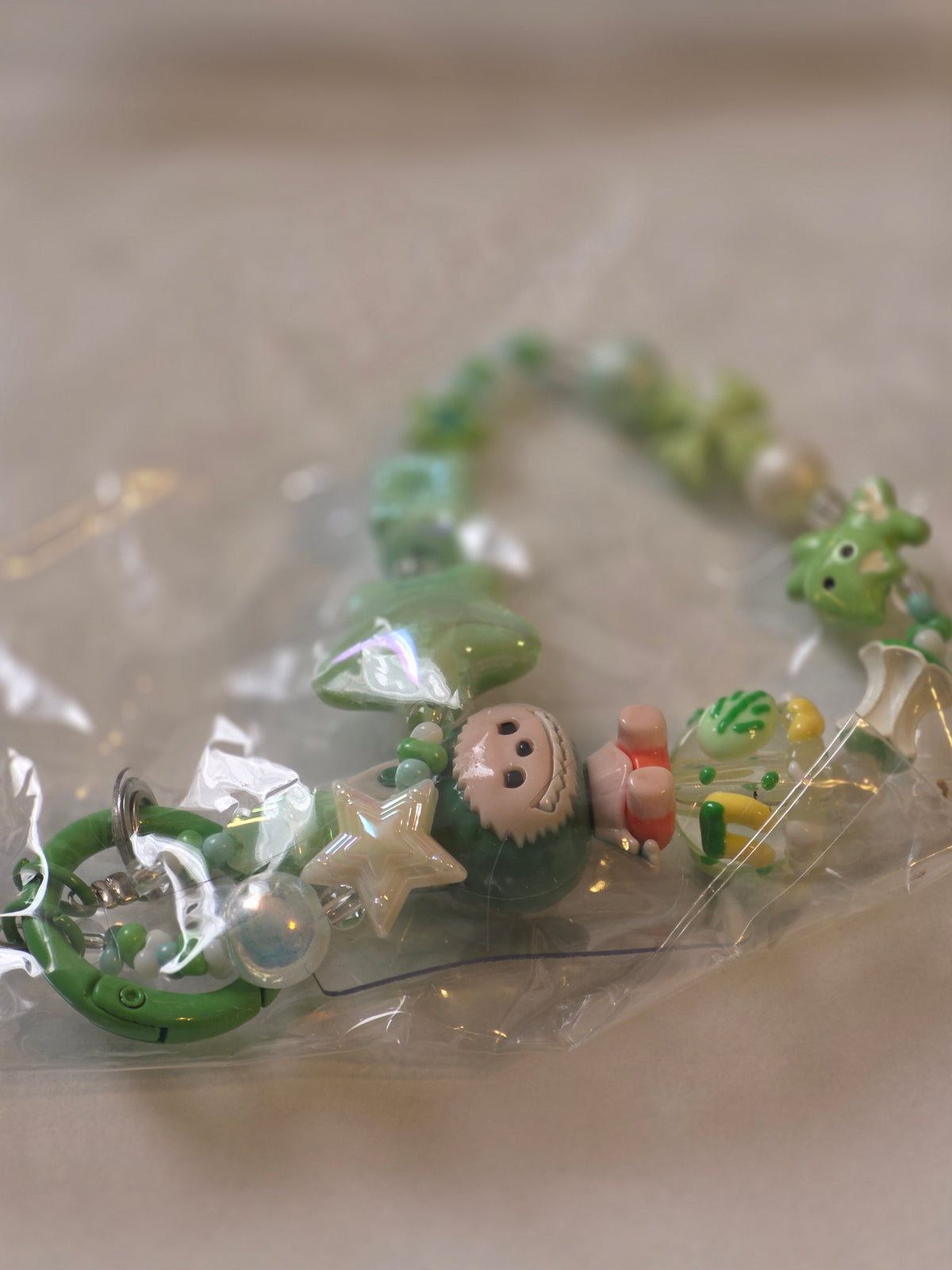 Kawaii Pastel Beaded Character Phone Straps & Bag Charms