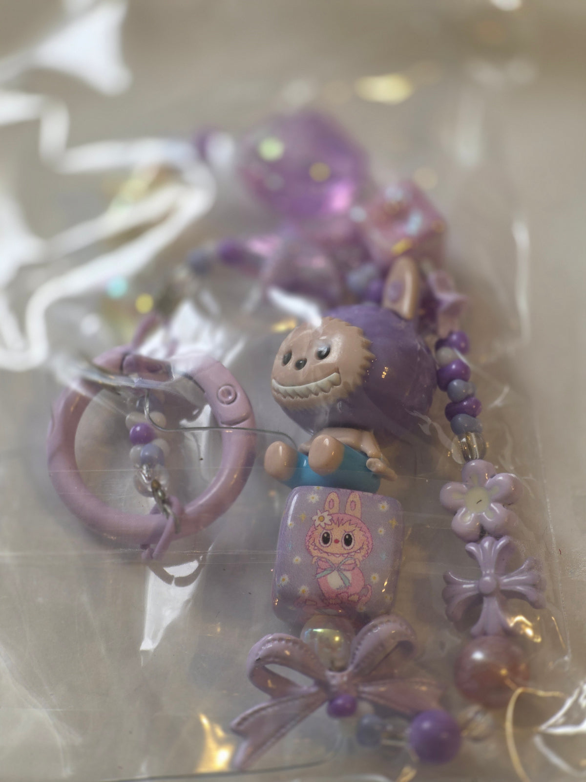 Kawaii Pastel Beaded Character Phone Straps & Bag Charms