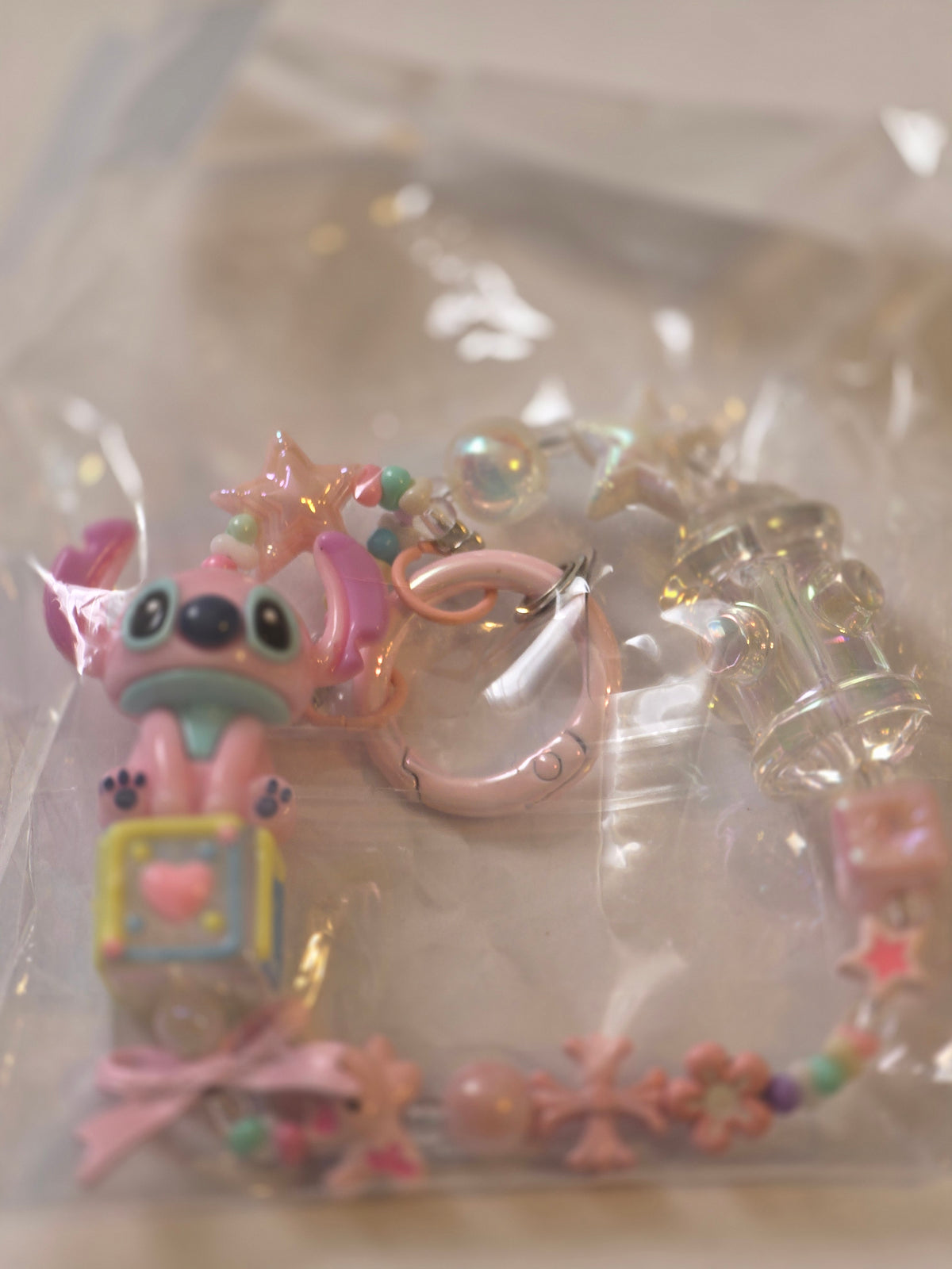 Kawaii Pastel Beaded Character Phone Straps & Bag Charms